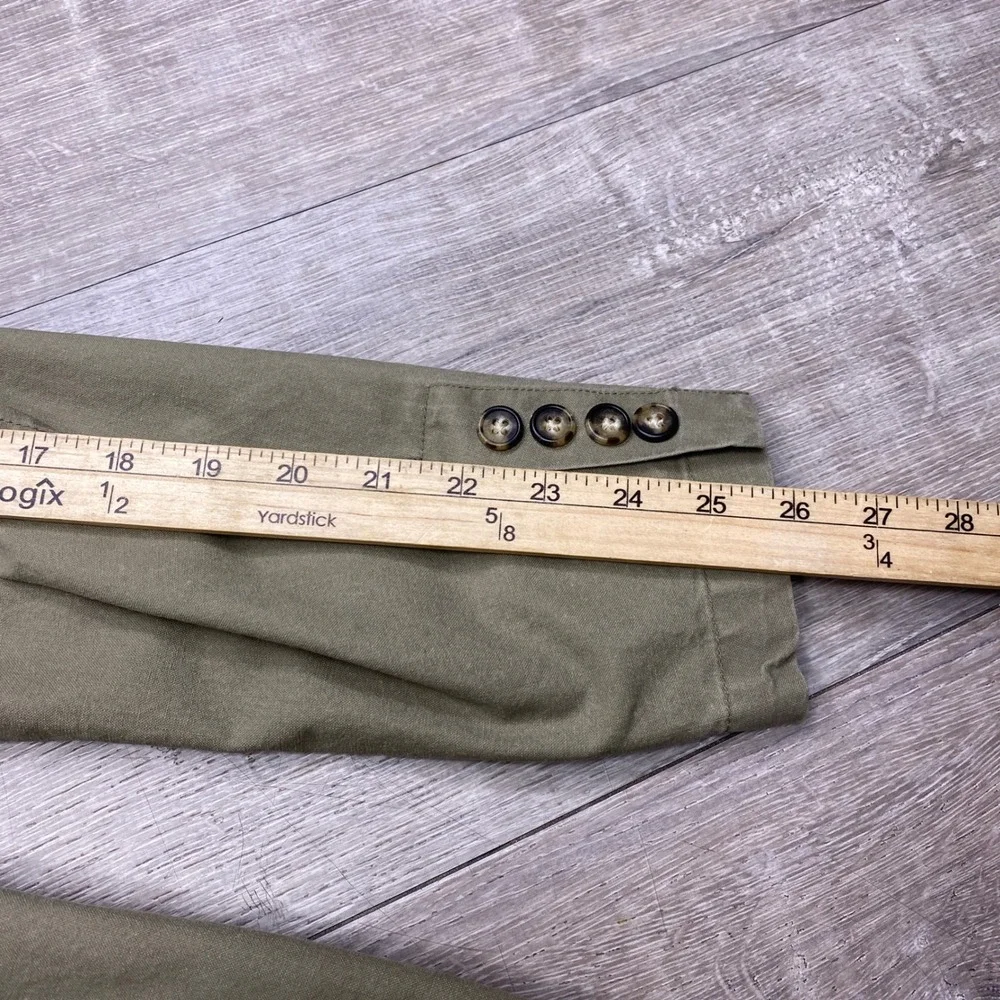 L.L. Bean Blazer Mens XL Green Cotton Canvas Unstructured 2-Button Sport Coat
